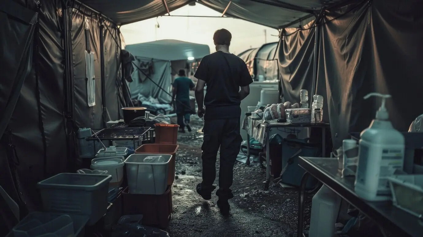 Разные люди в лагерях беженцев